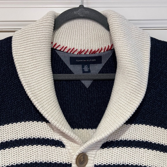 TOMMY HILFIGER Men’s Nautical Cardigan, Size S - Picture 2 of 7